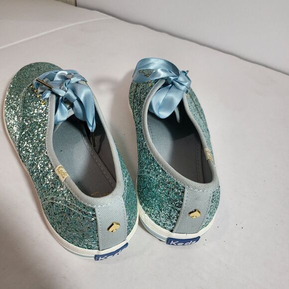 Keds Kate Spade New York Champion Glitter Sneaker In Blue SZ 8.5 - Picture 3 of 4